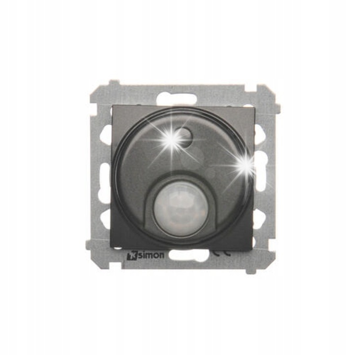 Senzor de miscare Simon 54, antracit, 75x75x51mm