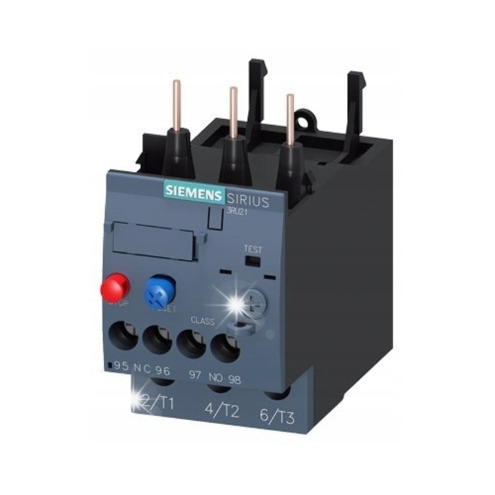 Hőkioldó relé 14...20A 3RU2126-4BB0, 1 segédérintkező, közvetlen szerelés