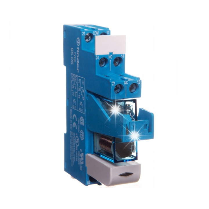 Modul de comutare 2P 8A 24V, 15,8mm, IP20, dimensiuni 15,8x75,3x78,6mm, set