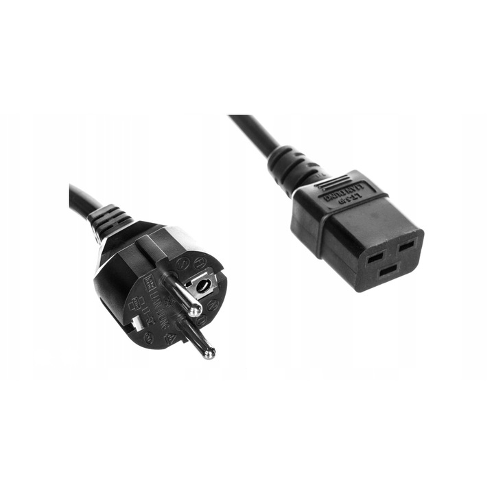 WAPRZZAS1 tápkábel, Sonel, PVC, fekete, CAT III