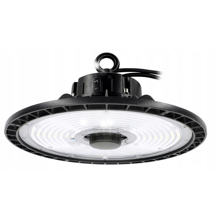 Corp de iluminat HIGHBAY LED 200W 4000K 32000lm, Neagra, 305x305x115mm, IP65