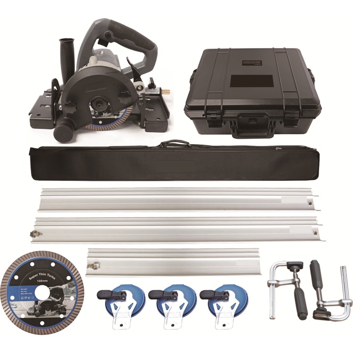 Sistem electric de taiere BAUTOOL pentru placi ceramice, 320cm x 15mm, 3 ghidaje, adaptor aspirator