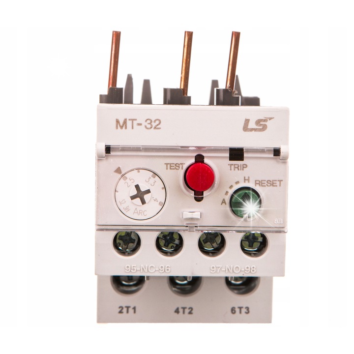 Releu termic 2,5-4A MT-32 3.3A, montaj direct, 1 contact ajutator, 1 contact normal, dimensiuni compacte