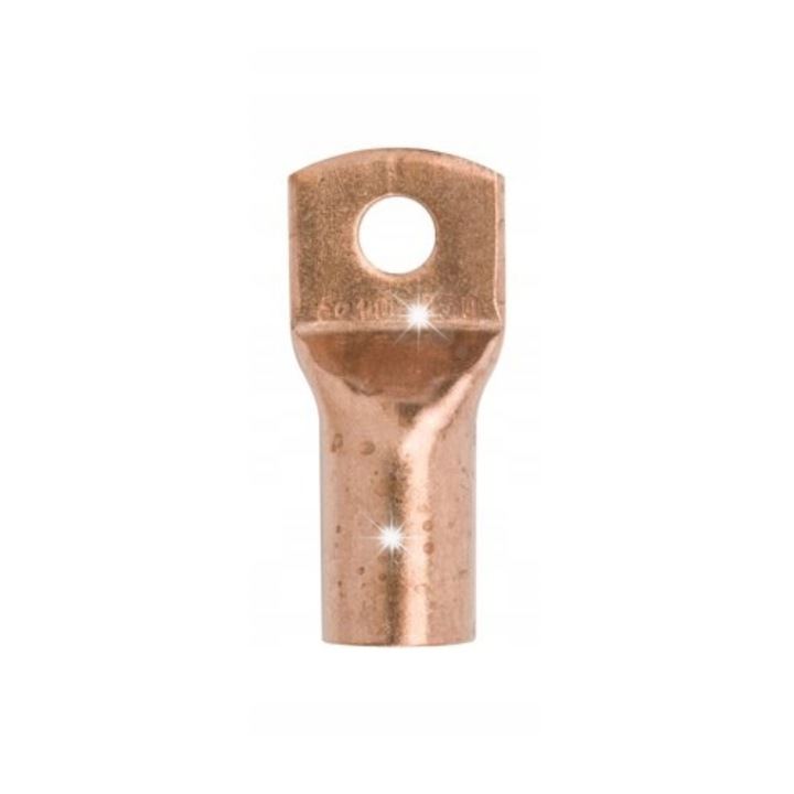 Conector de cablu KM 6/6, cu deschidere M6, set 100 bucati, cu izolatie, dimensiuni 4x6x8.7mm