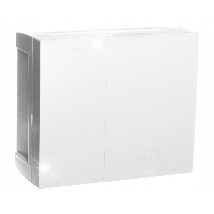 Elektromos táblák, 1x8, IP40, fehér, 228x196x102mm