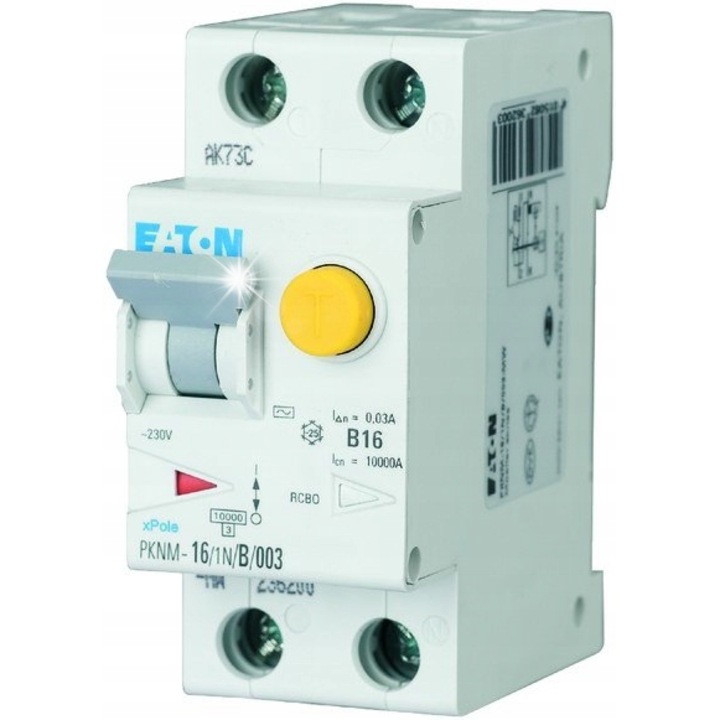 Dispozitiv de protectie 2P 16A C 30mA PKNM, 69mm, IP20