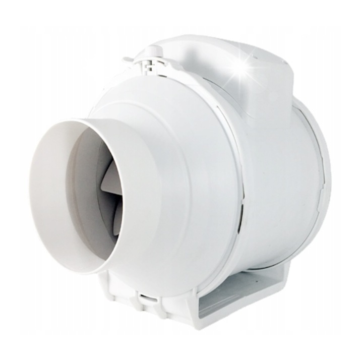 Ventilator de conducta 100-210, 198 m/h, 23W, alb, 100mm