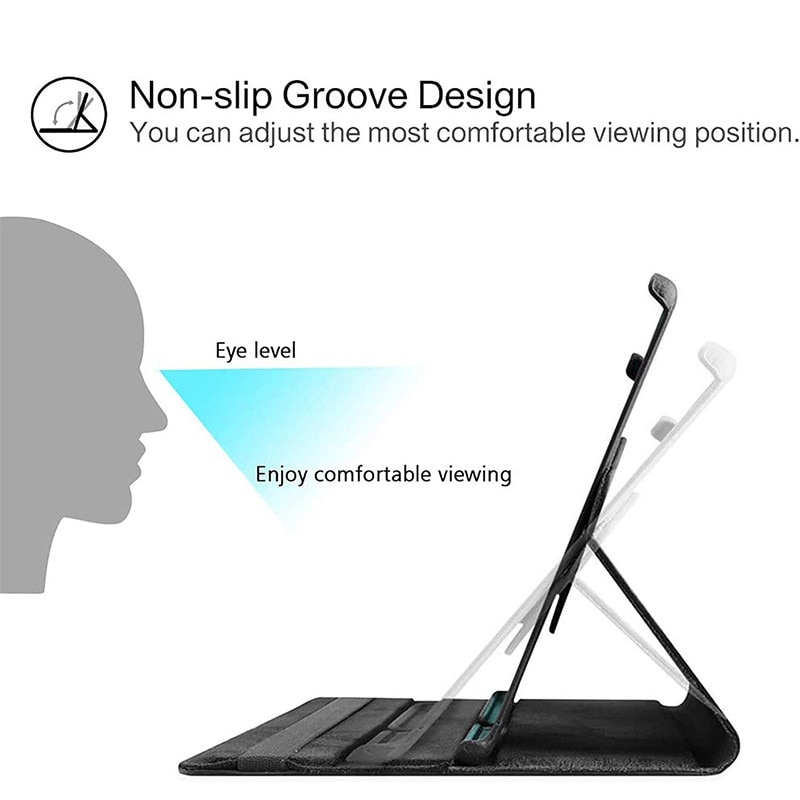 Carcasa pentru tableta, suport pivotant, 360°, protectie completa, pentru Samsung Galaxy Tab A9 8.7 -Negru
