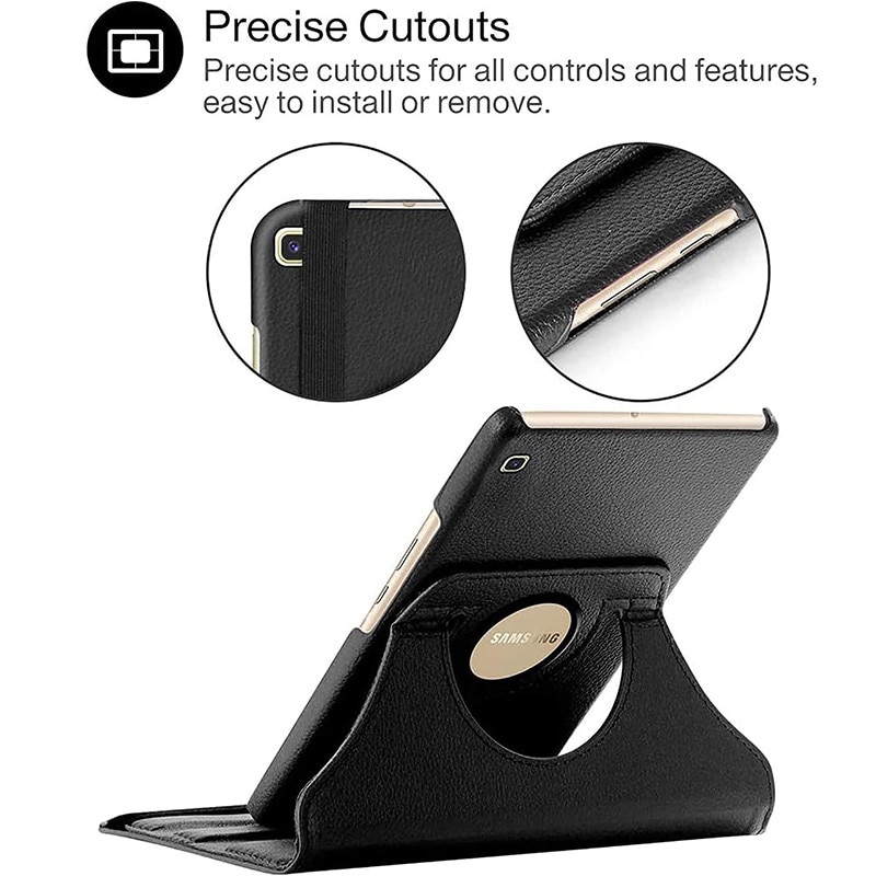 Carcasa pentru tableta, suport pivotant, 360°, protectie completa, pentru Samsung Galaxy Tab A9 8.7 -Negru