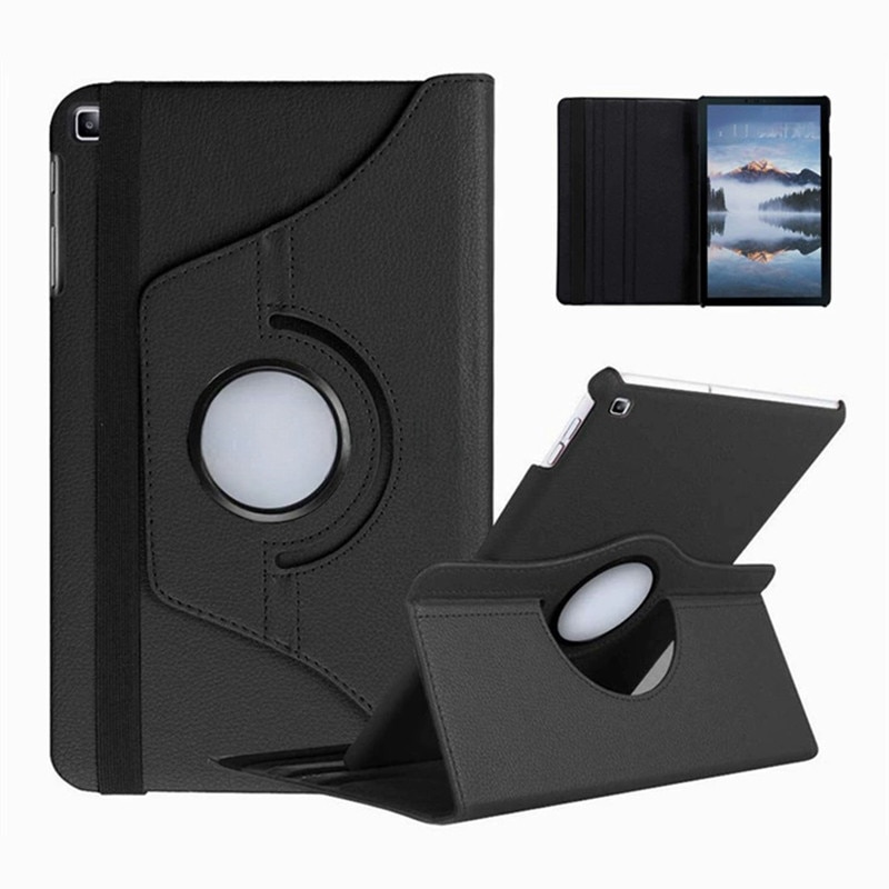 Carcasa pentru tableta, suport pivotant, 360°, protectie completa, pentru Samsung Galaxy Tab A9 8.7 -Negru