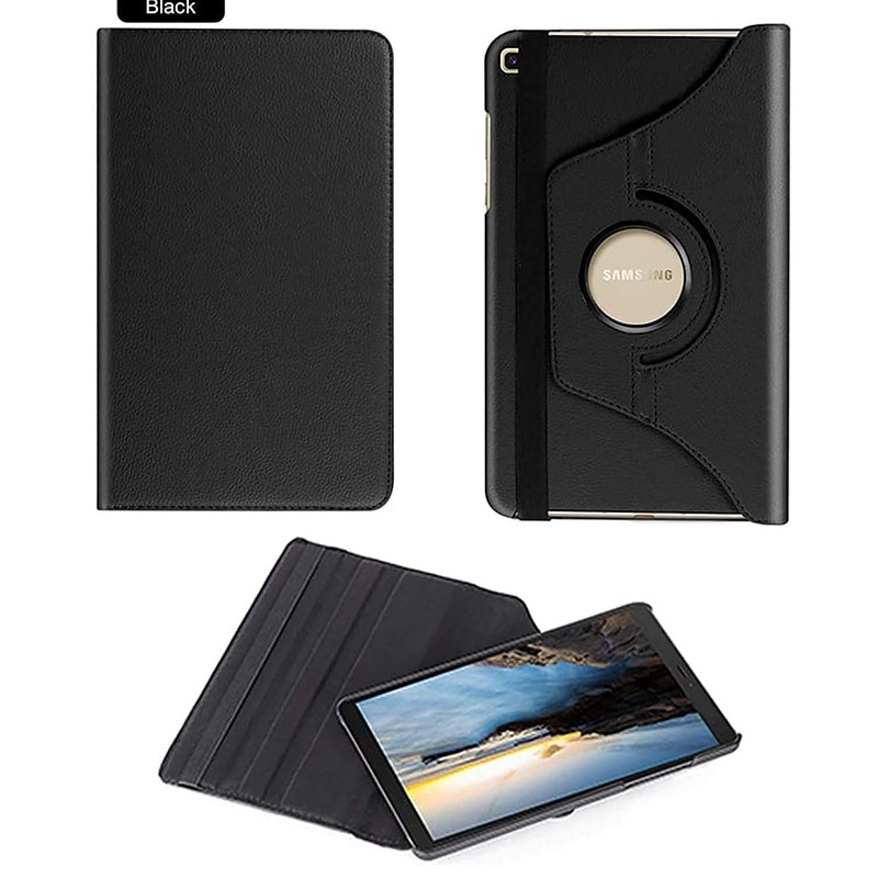 Carcasa pentru tableta, suport pivotant, 360°, protectie completa, pentru Samsung Galaxy Tab A9 8.7 -Negru