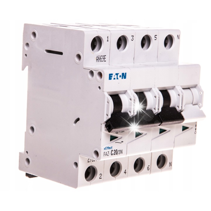 Dispozitiv de protectie FAZ-C20/3N, 15kA, 3+N, 230/400V, 63A