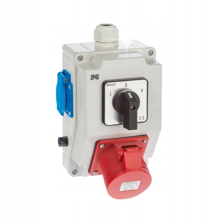 Set accesorii tablouri electrice, 16A, 2x2P+Z, 230V, gri, 195x120x105mm