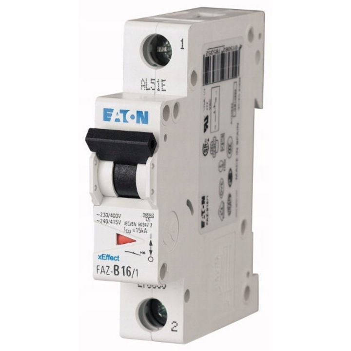 Siguranta electrica, Eaton, FAZ-D4/1, 15kA, 1P, 4A, 230V