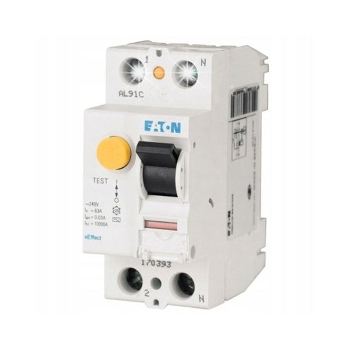 Dispozitiv de protectie diferentiala 2P 25A 30mA IP20, 230V, montaj pe sina DIN