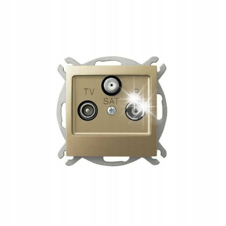 IMPRESJA Priza RTV-SAT auriu met. GPA-YS/m/28