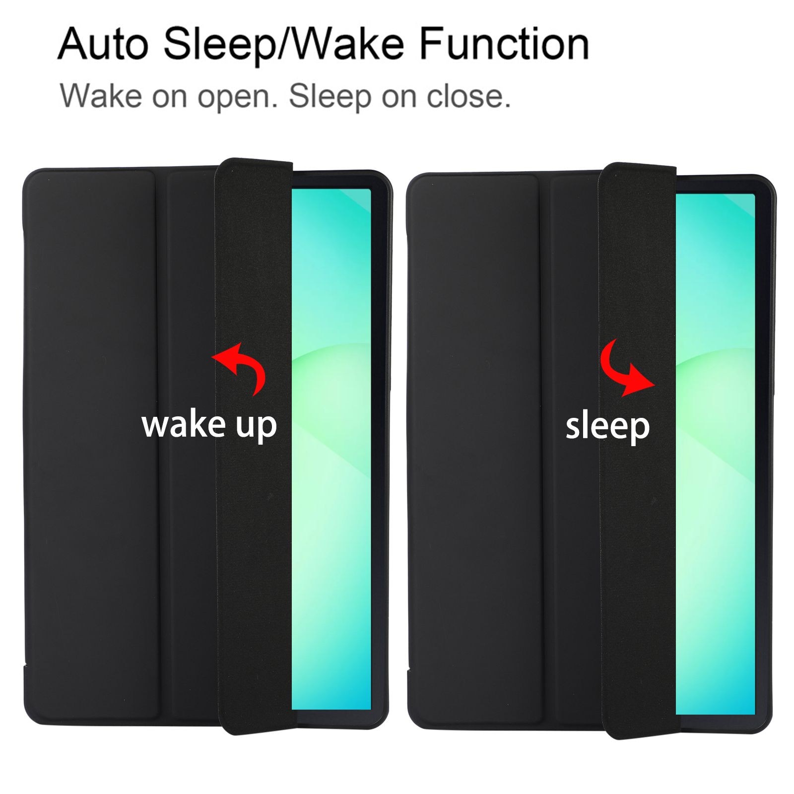 Husa Ultra Slim pentru OnePlus Pad Go 2, 12.1", Silicon TPU, Smart Cover - Negru