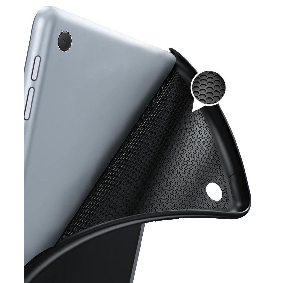 Husa Ultra Slim pentru OnePlus Pad Go 2, 12.1", Silicon TPU, Smart Cover - Negru