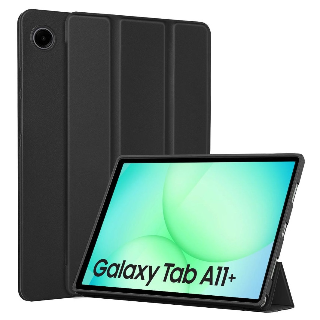 Husa pentru Samsung Galaxy Tab A11 Plus, 11", Silicon TPU, Ultra Slim Smart Cover – Negru