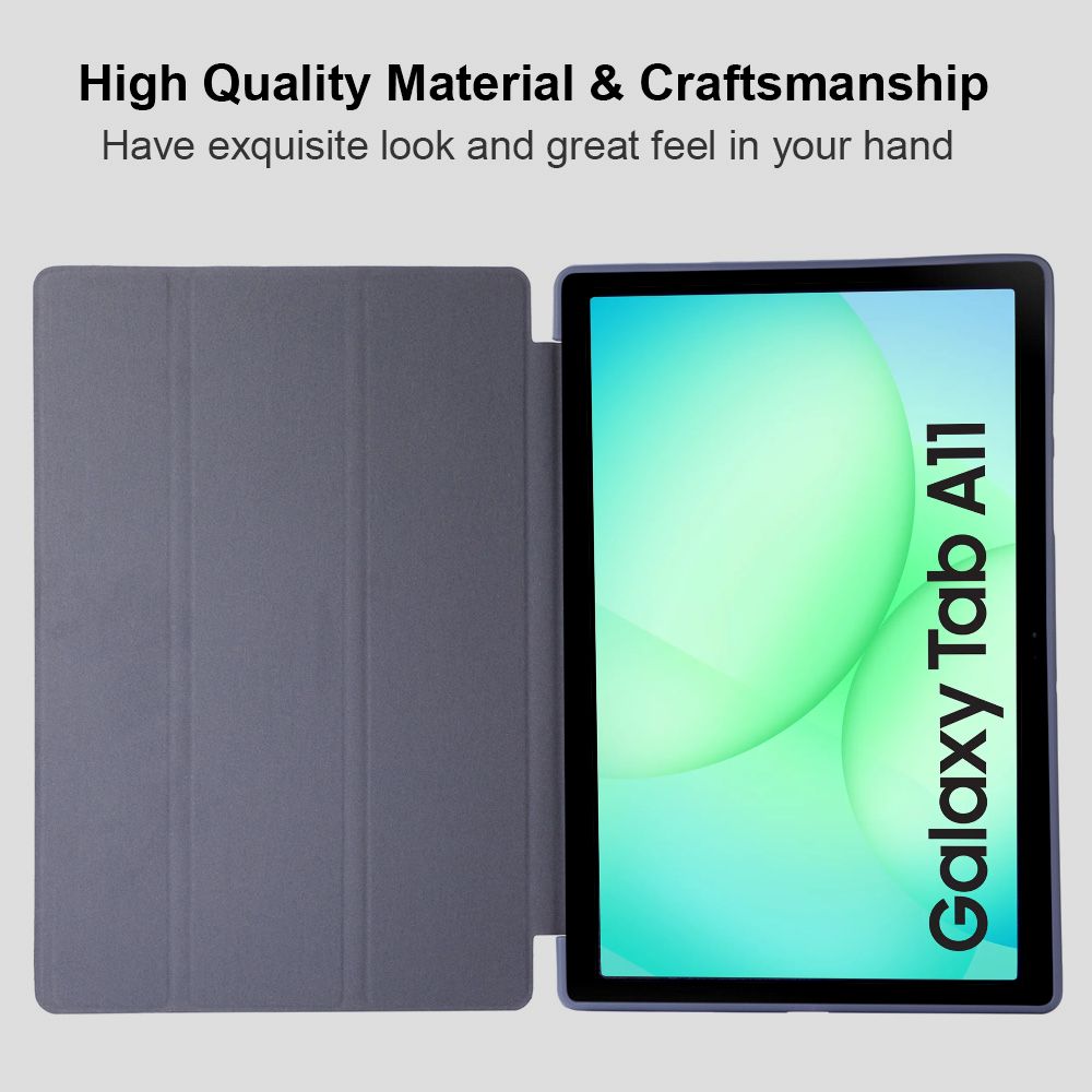 Husa pentru Samsung Galaxy Tab A11 Plus, 11", Silicon TPU, Ultra Slim Smart Cover – Lavanda