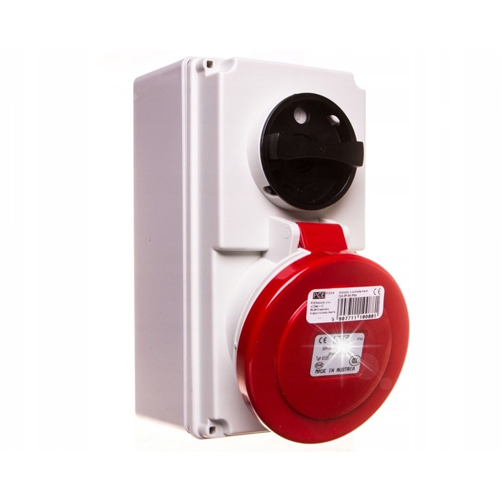 Priza fixa 0-1 mica 32A 5P 400V IP44 6125-6