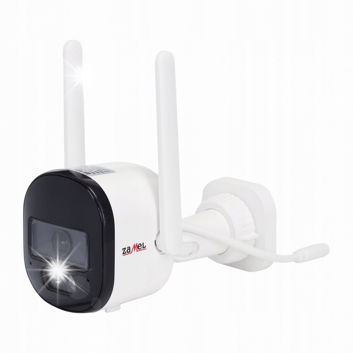 Wi-Fi камера за наблюдение 3MP KPT-02, бяла, 78x140x130mm, водоустойчива IP65