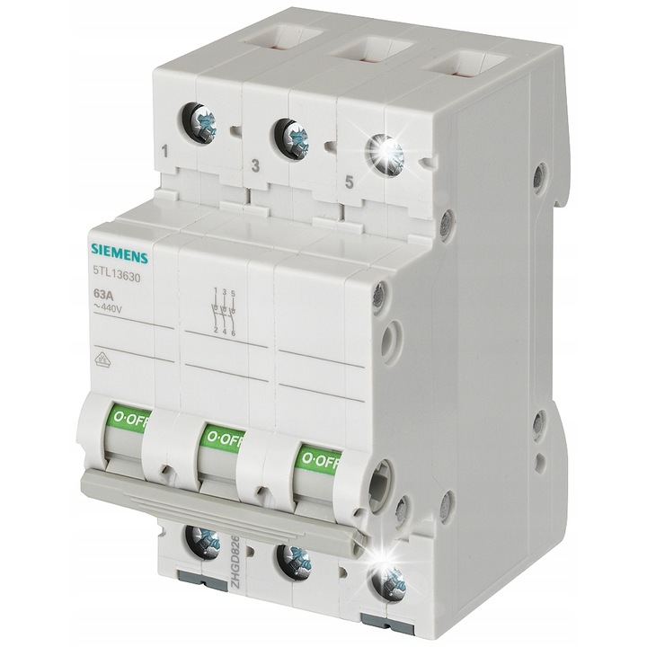 Moduláris megszakító 40A 3P 400V, 89,8x74,5x70mm