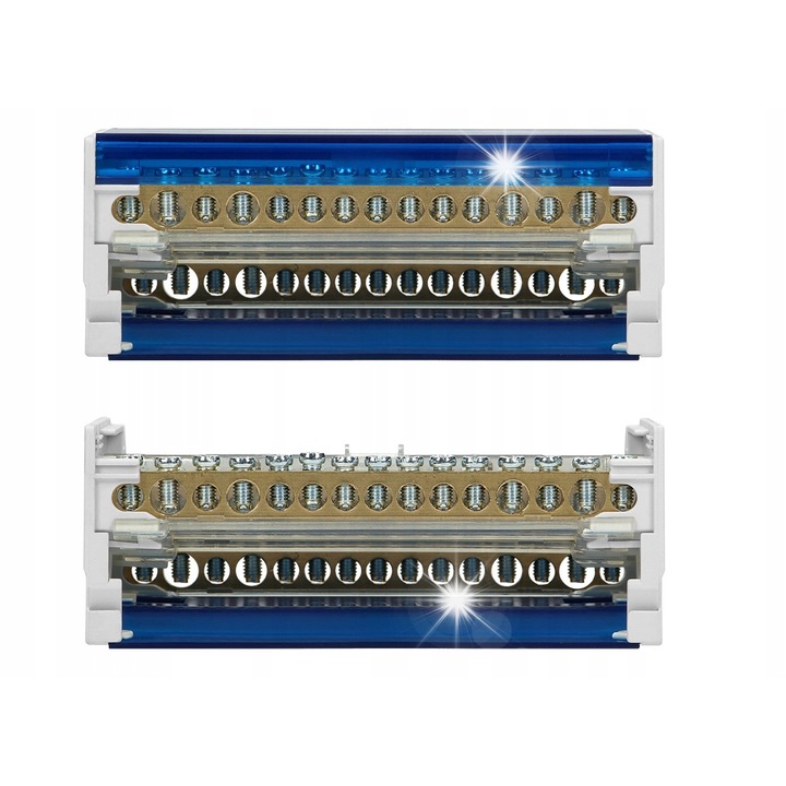 Bloc de distributie cu 4 randuri, 15 cabluri OR-LZ-8202/15