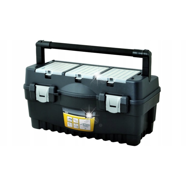 Szerszámosláda szervezővel 547x271x278 MN-03-136, műanyag