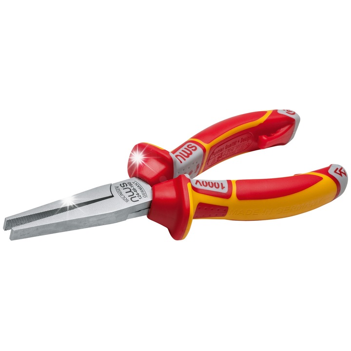 NWS laposfogó 160mm, szigetelt 1000V, SoftGripp ergonomikus markolattal