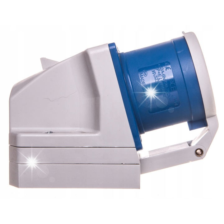 Контакт с капак 32A 3P 230V IP44, син