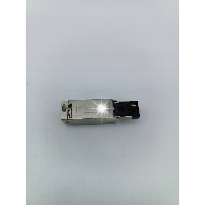 Conector RJ45 2x2 cat.5 metalic, 180°, pentru Ethernet industrial