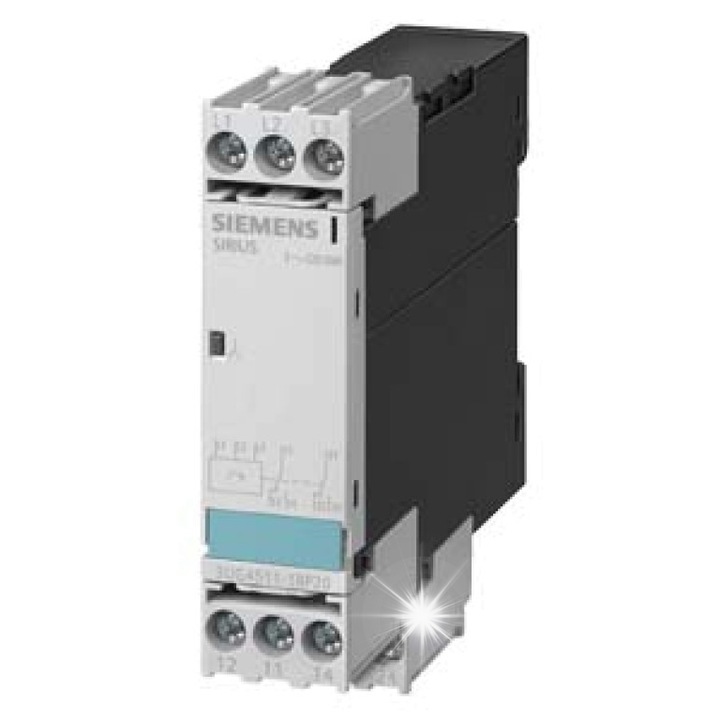 Releu de control al fazelor Siemens 3UG4511-1AP20, 320-500V AC, 83x22,5x91mm