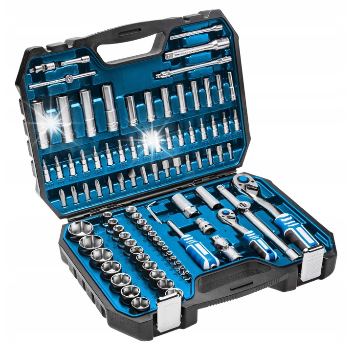 Set unelte HT1R426, 95 piese, diverse dimensiuni, 1/4" si 1/2"
