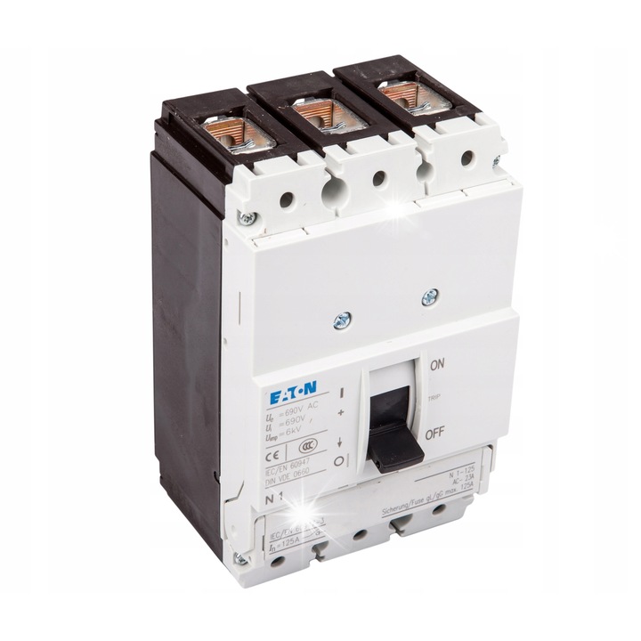 Intrerupator de sarcina Eaton 3P 125A N1-125, 690V, cu mecanism de blocare