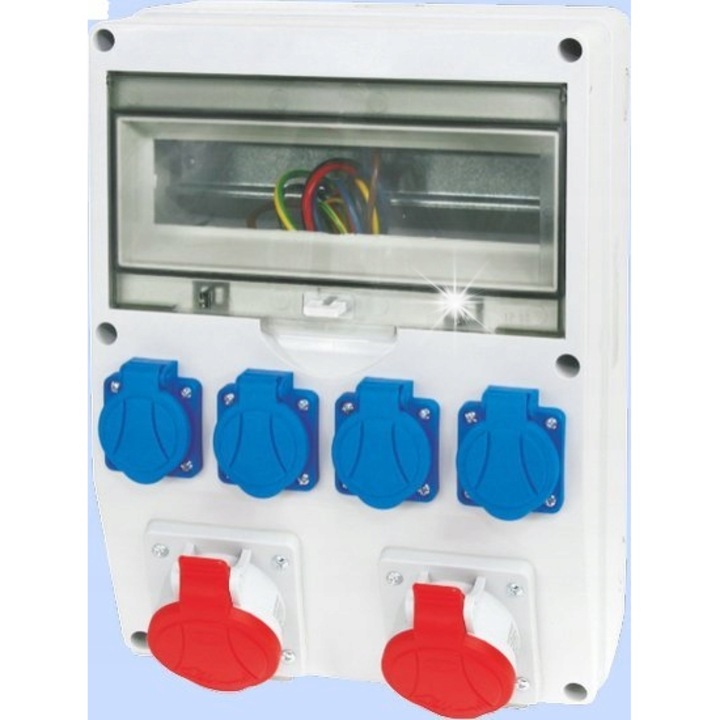 Tablouri electrice, 14 module, 2x16A 3P+N+Z, 4x16A 2P+Z, IP54