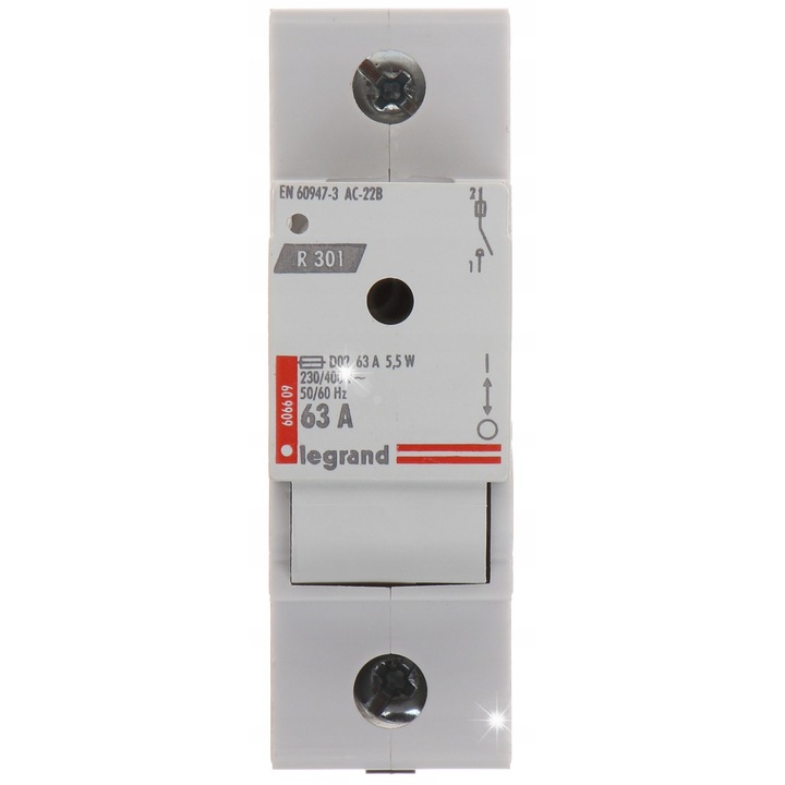 Dispozitiv de deconectare siguranta LEGRAND 63A D02, 1P, 83x70.3x26.5mm