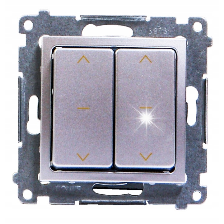 S.54 Dupla gyorscsatlakozó, matt ezüst DZW2.01/43