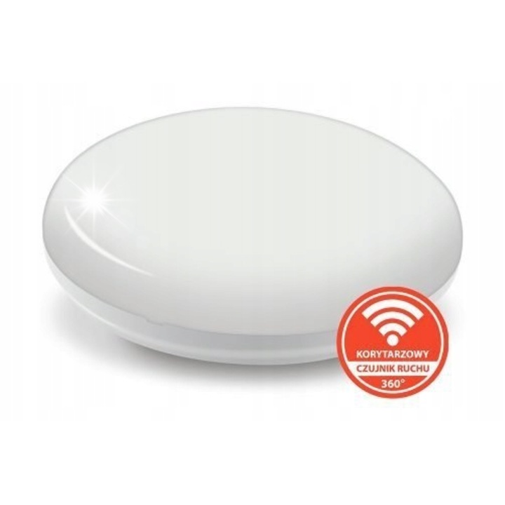 Plafon LED 18W, 4000K, IP54, fehér, 260x83mm