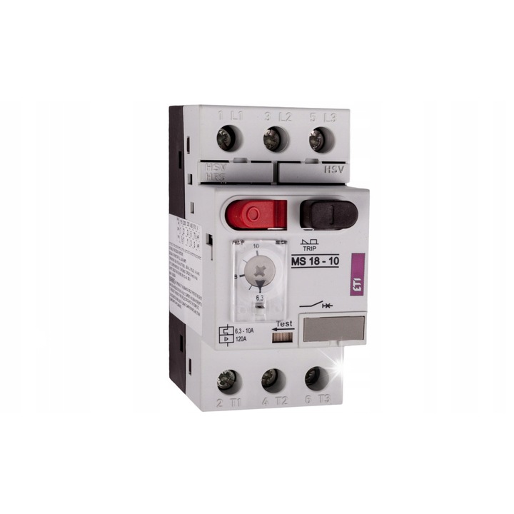 Motorvédő kapcsoló 3P 4kW 6,3-10A IP20