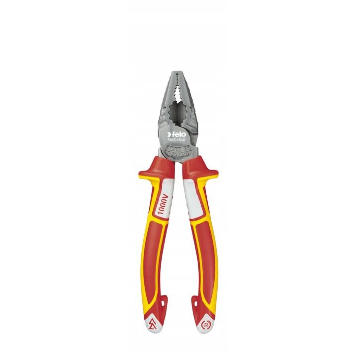 VDE szigetelt kombinált fogó 165mm, 1000V, szerelőknek, készlet