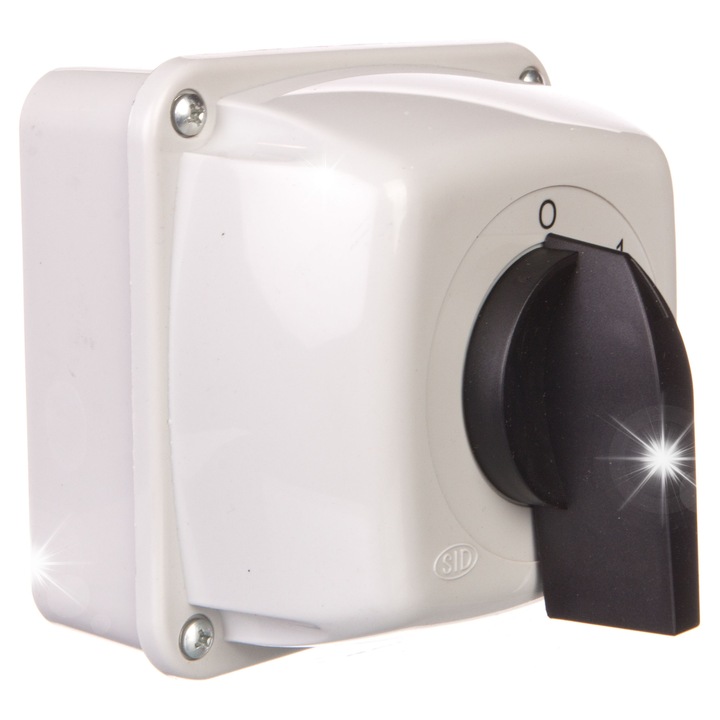 Bütykös kapcsoló 0-1-2-3 3P 40A IP44, 11kW, 924063