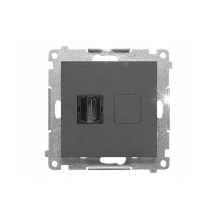 Priza HDMI, Simon 55, grafit mat, 0.1kg