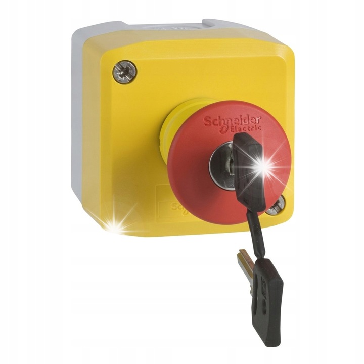Vezérlőállomás vészleállító gombbal, Schneider, Electric, IP65, 40 mm