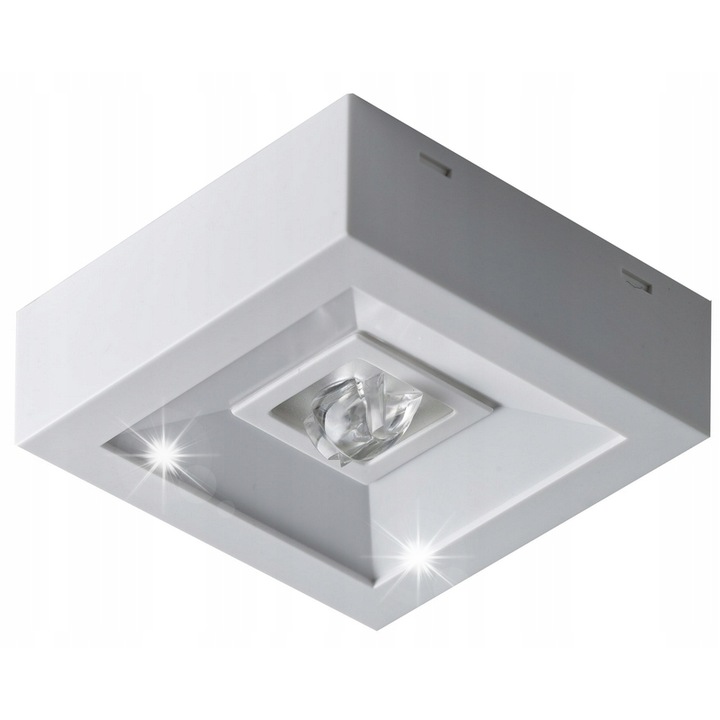 Corp de iluminat de urgenta LED 3W, alb, 1h, montaj pe tavan, LVNC/3W/E/1/SE/X/WH
