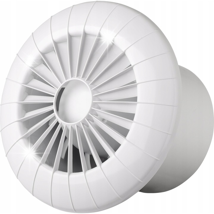 Mennyezeti ventilátor, 120mm, 16W, 158m3/h, fehér, 166,5x107,5x120mm