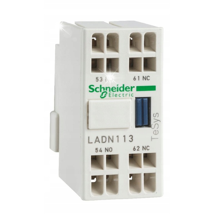 Styk auxiliar montaj frontal 1Z 1R LADN113, 1 contact normal deschis, 1 contact normal inchis