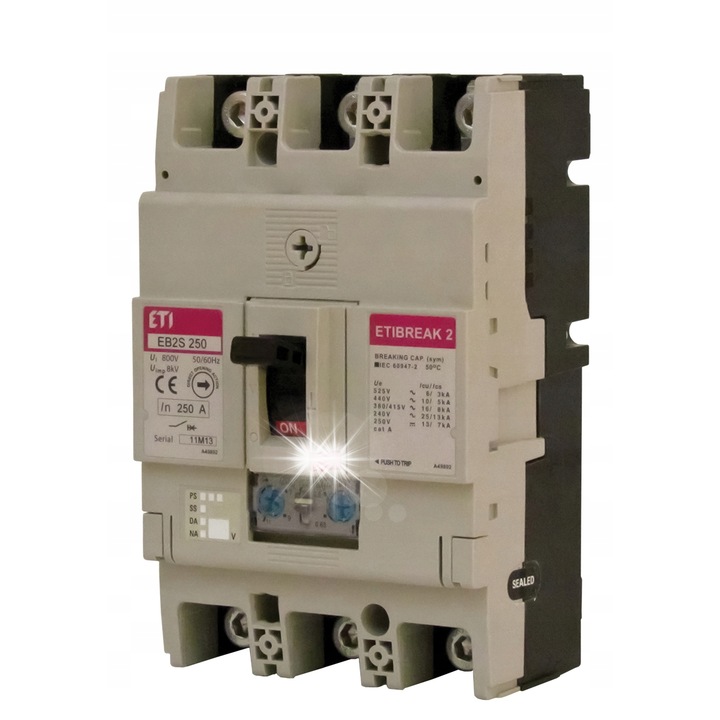 Disjunctoare electrice 3P 250A 16kA, reglaj termic, 250/3LA 004671888