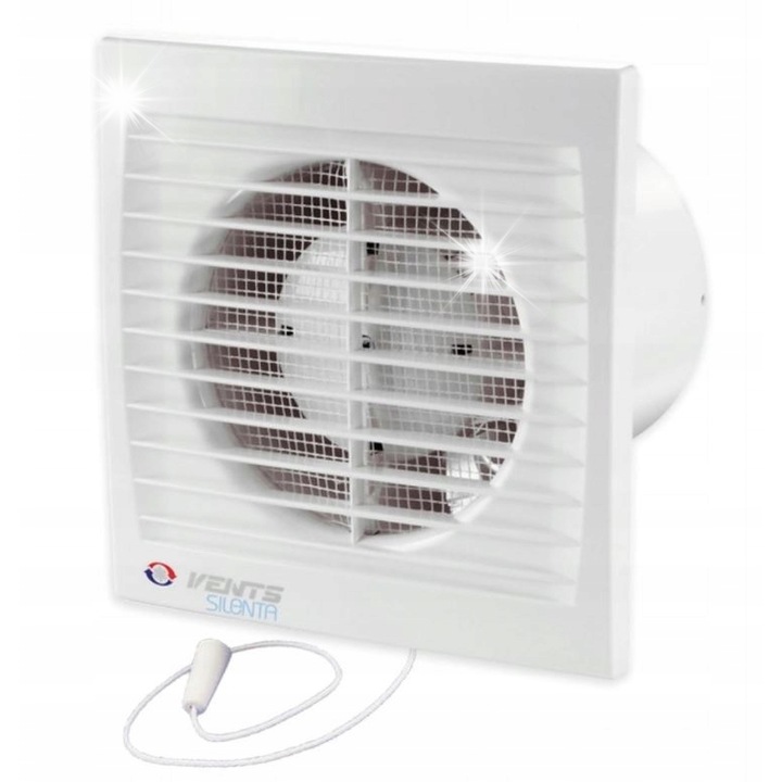 Ventilator axial VENTS SILENTA-S, 150mm, 20W, alb, 240m3/h