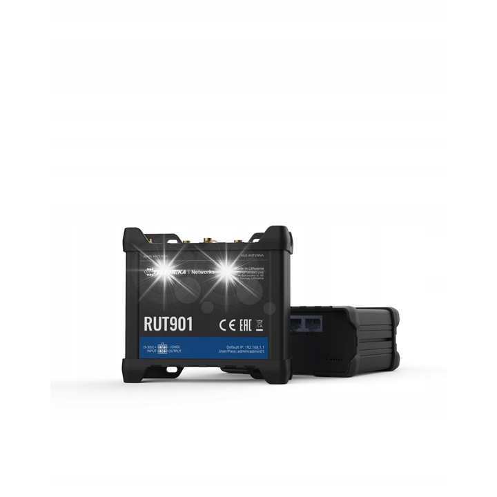 4G LTE vezeték nélküli router, WiFi, 2 SIM port, 110x50x100mm, professzionális készlet